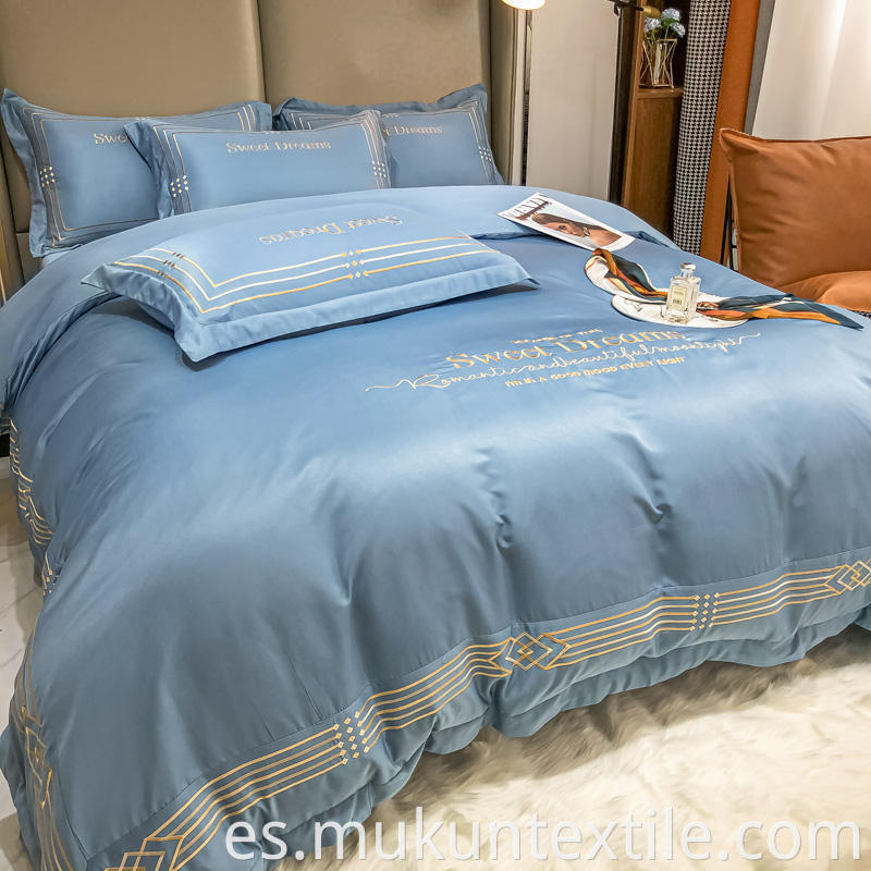 Cotton embroidery bedding set 